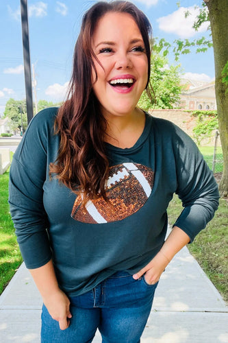 'Football and Sparkles' Top