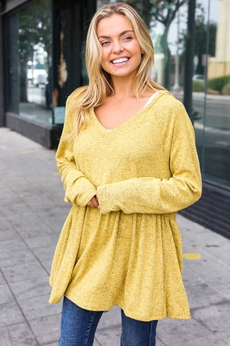 Heathered Yellow Tunic Top