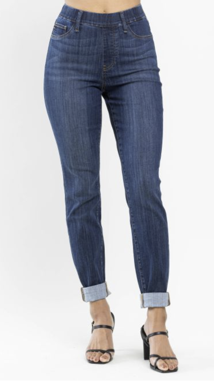 Judy Blue - Pull-on Dark Wash Jeans